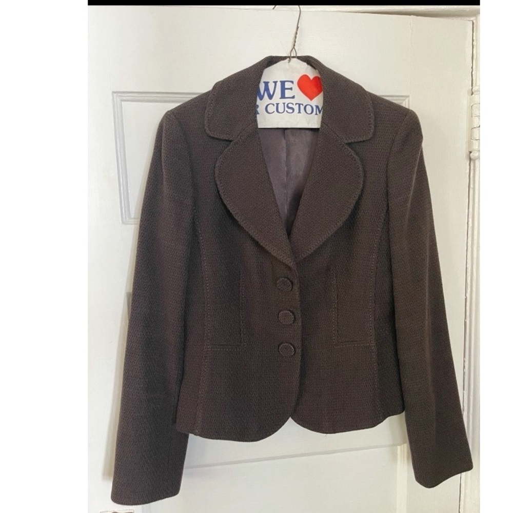 Ann Taylor Brown Skirt Suit